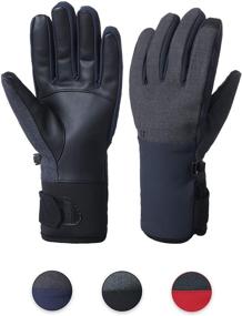 img 4 attached to 🔥 Thermal Resistant Windproof Men's Accessories - B FOREST Touchscreen Gloves & Mittens
