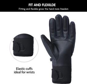 img 1 attached to 🔥 Thermal Resistant Windproof Men's Accessories - B FOREST Touchscreen Gloves & Mittens