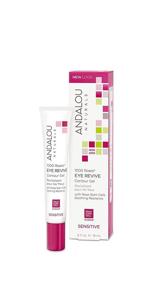 img 4 attached to 🌹 Andalou Naturals 1000 роз Гель для контура вокруг глаз: Гранат и Роза | 0,6 жидк. унц.