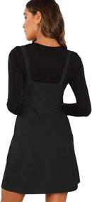img 3 attached to Stylish Verdusa Women's Button Pinafore Overall: Perfect Clothing for Jumpsuits, Rompers & Overalls