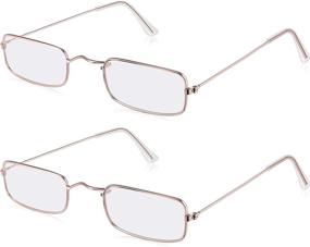 img 4 attached to 👻 Halloween Blulu Costume Eyeglasses – Rectangular Shape