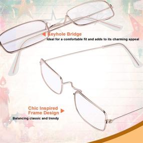 img 2 attached to 👻 Halloween Blulu Costume Eyeglasses – Rectangular Shape