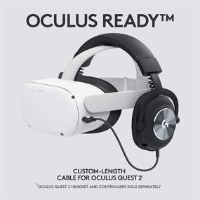 img 3 attached to 🎧 Logitech G PRO Gaming Headset for Oculus Quest 2 - Ultimate Gaming Audio Experience with PRO-G Precision Driver - Seamless Oculus Ready Integration - Custom-length Cable and Low-Latency Connection