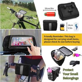 img 2 attached to BOPEN Waterproof Bicycle Front Frame Bag with Transparent Touch Screen - Cold and Warm Insulation - Bike Handlebar Bags for Bicycles