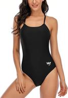 👙 century star women's tummy control one piece swimsuits for teens - athletic training swimwear for girls, sports bathing suits logo