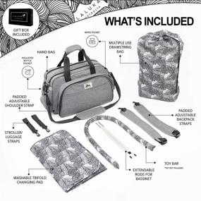 img 3 attached to Идеальный рюкзак-пеленальная сумка: путешествие 🎒 кошечка, складная детская сумка-кровать и пеленальная станция