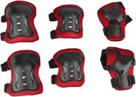 black color m jumping knee pads logo