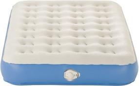 img 1 attached to AeroBed Classic Twin Air Mattress (74x39x9 inches) Royal Blue with Pump and Storage Bag