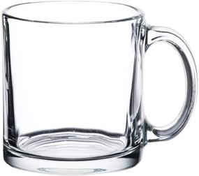 img 2 attached to Libbey 13 oz Crystal Coffee Mug Set of 6 - Warm Beverage Mugs