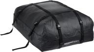 amazonbasics rooftop cargo carrier black logo