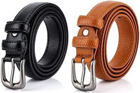 img 4 attached to Radmire Skinny Leather Women's Belt: Stylish & Versatile Women's Accessories