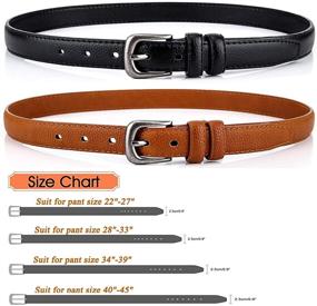 img 2 attached to Radmire Skinny Leather Women's Belt: Stylish & Versatile Women's Accessories