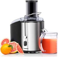 🍏 optimized chefman electric juicer with 2 speeds, wide feeding tube for whole fruits, extract nutritious vegetable and green juice, detachable 1-quart pitcher, foam separator, dishwasher-safe components логотип