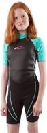 o'neill reactor hybrid kids wetsuit: neoprene/lycra shorty for swim, surf, and snorkel logo