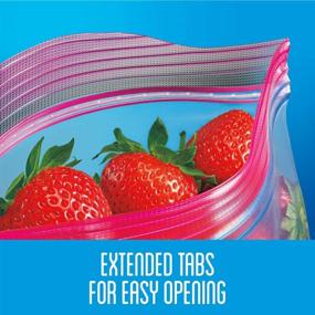 img 1 attached to 🔒 Enhanced Ziploc Gallon Food Storage Bags with Easier Grip, Open & Close - 75 Count