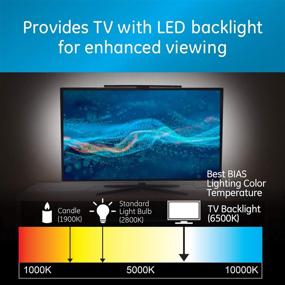 img 3 attached to Enhance TV Viewing Experience with GE LED Lights TV Antenna: 6500K Bias Light Improves Picture Quality, 4K Ready Digital HDTV VHF UHF NEXTGEN TV, Long Range Indoor Antenna - 53592