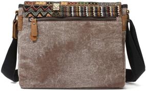 img 3 attached to Vintage Messenger Bag for Women by Uarzt - Stylish & Functional Tablet Accessories for College