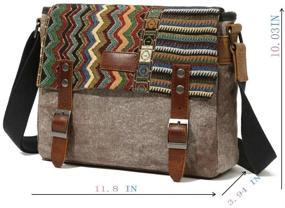 img 2 attached to Vintage Messenger Bag for Women by Uarzt - Stylish & Functional Tablet Accessories for College