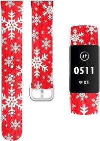 img 4 attached to Charge Bands Christmas Silicone Women Wellness & Relaxation in App-Enabled Activity Trackers