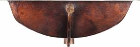 img 2 attached to 🚿 Sinkology SB206-21AG Curie Handmade Pure Solid Overflow Undermount Bath Sink, 21-inch, Aged Copper