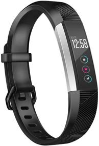 img 4 attached to Заменяемые браслеты Wekin для Fitbit Alta и Alta HR - дышащие спортивные силиконовые браслеты с застежкой из нержавеющей стали для женщин и мужчин (маленький и большой размеры)