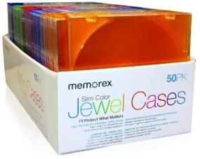 img 3 attached to 📀 Memorex Slim CD Jewel Case (5 мм) - 50-пачка, разные цвета - снят с производства (поддержка SEO)