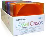 📀 memorex slim cd jewel case (5 мм) - 50-пачка, разные цвета - снят с производства (поддержка seo) логотип