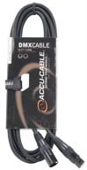 adj products 10ft, 5 pin dmx cable (ac5pdmx10) - high-quality black cable for professional lighting applications logo
