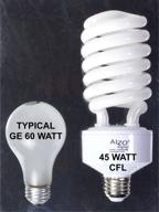 💡 pack of 4 alzo 45w cfl photo light bulbs, 5500k daylight balanced, 2800 lumens, 120v logo