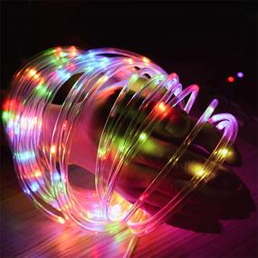 img 2 attached to 🎉 SEMILITS LED Rope Lights 33ft: Battery Operated, Waterproof, 8 Modes with Remote Timer - Perfect Fairy Lights for Room Decor, Girls Bedroom, Easter Party, and Christmas Decorations - Multicolor