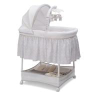 🐤 кроватка simmons kids gliding bedside bassinet - портативная кроватка с подвижной трубой, вращающимися игрушками, вибрацией, ночником и музыкой - павлин - улучшенный seo логотип