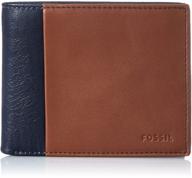 👔 men's brown casual fossil wallets, card cases & money organizers - model ml3980200 logo