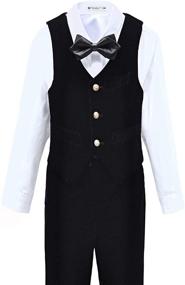 img 3 attached to 👔 Stylish Formal Velvet Toddler Dresswear: Boys' Suits & Sport Coats Collection