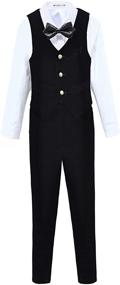 img 4 attached to 👔 Stylish Formal Velvet Toddler Dresswear: Boys' Suits & Sport Coats Collection