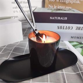 img 3 attached to 🕯️ MANULENA 3 in 1 Candle Accessory Set - Black - Enhance Your Candle Experience with Wick Trimmer, Dipper, and Snuffer. Perfect Gift for Candle & Aromatherapy Enthusiasts - BK