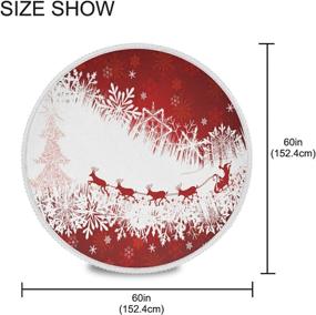 img 3 attached to Рождественская скатерть Снежинки Скатерти Полиэстер