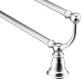 img 2 attached to Moen YB5422CH Kingsley Double Towel Bar - Enhance Your Bathroom with 24-Inch Chrome Elegance