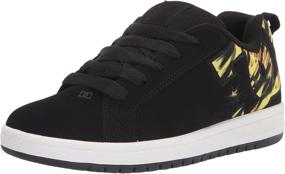 img 4 attached to DC Girls Court Graffik: Athletic Skate Shoes for Girls - Stylish and Performance-Driven!