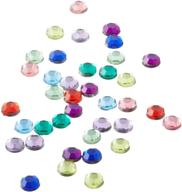 darice rhinestones round 5mm pkg multi logo