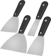 shappy 4 pieces putty scrapers: versatile drywall tools for diy home projects - 1-1/2 inch, 3 inch, 4 inch, 6 inch логотип