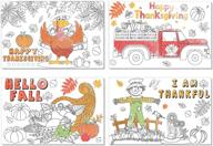 thanksgiving placemats coloring activity disposable logo