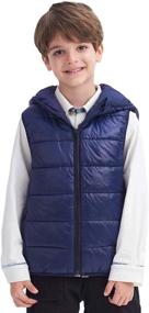 img 4 attached to Comfortable & Water Resistant: Toddler Sleeveless Lightweight Outwear for Boys