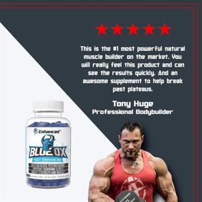 img 2 attached to 💪 Blue Ox: Superior Natural Enhancing Supplement for Elevated Strength & Stamina in Men (120 Capsules)
