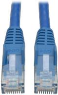 tripp lite cat6 gigabit snagless molded patch cable (rj45 m/m) - blue logo