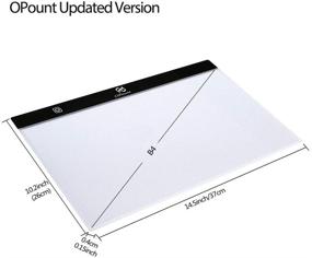 img 3 attached to 🎨 PP OPOUNT B4 LED Light Pad Set - Adjustable Brightness Light Box for Diamond Painting with Felt Handbag and Stand Holder - Ideal for DIY Art Craft, Diamond Painting, Sketching
