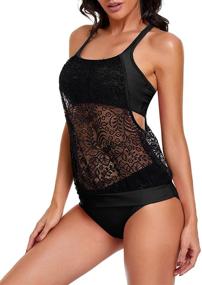 img 1 attached to Urchics Blouson Tankini Swimsuits Swimwear Women's Clothing in Swimsuits & Cover Ups