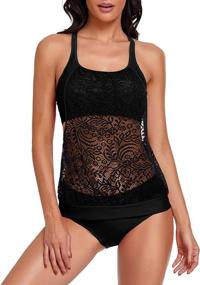 img 4 attached to Urchics Blouson Tankini Swimsuits Swimwear Women's Clothing in Swimsuits & Cover Ups