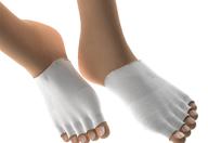 🧦 gel-lined compression toe separator socks - 1 pair of toe separators with gel padding logo