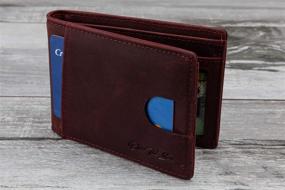 img 1 attached to Minimalist Pocket Wallet for Men's Accessories with Global Appeal