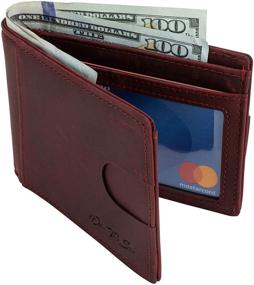 img 3 attached to Minimalist Pocket Wallet for Men's Accessories with Global Appeal